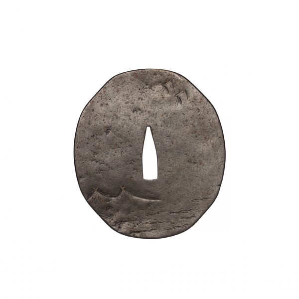 Antique Tsuba for Samurai Sword with NBTHK <strong><span style="color: #ff0000;">Hozon</span></strong> Certificate (T-444) - Image 4