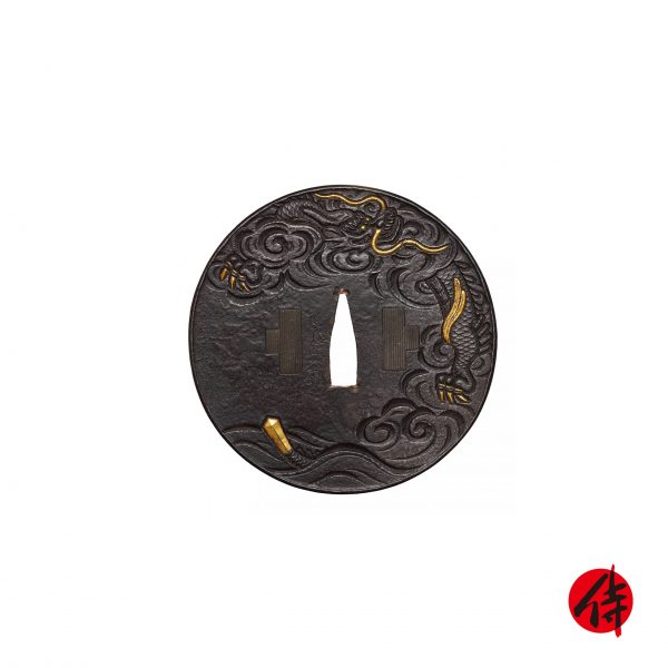 Antique Tsuba for Samurai Sword with NBTHK <strong><span style="color: #ff0000;">Hozon</span></strong> Certificate (T-463)
