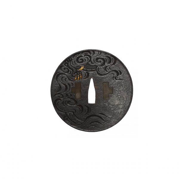 Antique Tsuba for Samurai Sword with NBTHK <strong><span style="color: #ff0000;">Hozon</span></strong> Certificate (T-463) - Image 4