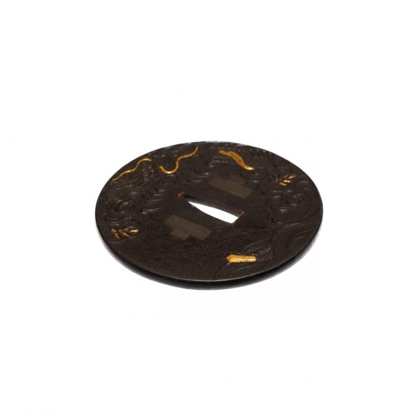 Antique Tsuba for Samurai Sword with NBTHK <strong><span style="color: #ff0000;">Hozon</span></strong> Certificate (T-463) - Image 7