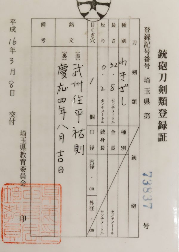 Antique Japanese Sword Wakizashi Signed by Sukenori <br>NBTHK <span style="color: #ff0000;">Hozon</span> Certificate - Image 19