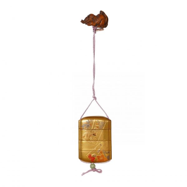 Traditional Japanese case<br>-antique Inro (IR-17) - Image 3
