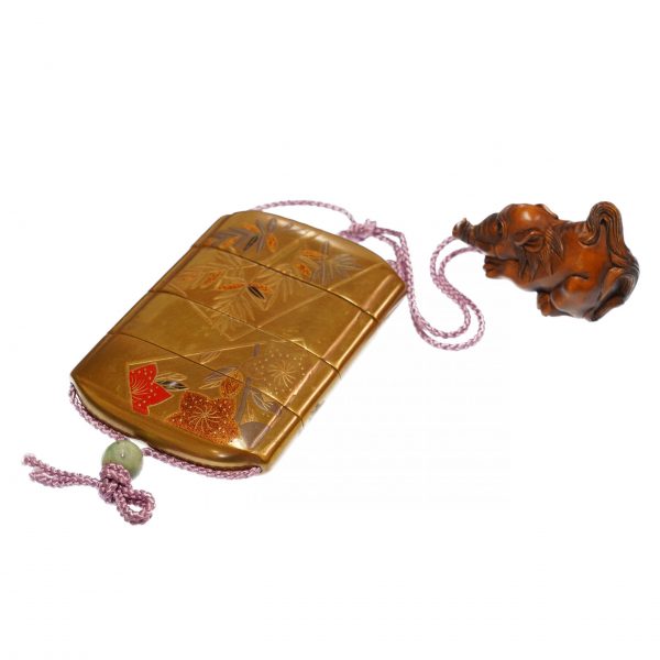 Traditional Japanese case<br>-antique Inro (IR-17) - Image 10