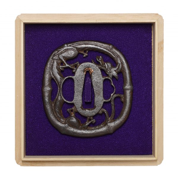 Antique Tsuba for Samurai Sword with NBTHK <strong><span style="color: #ff0000;">Hozon</span></strong> Certificate (T-483) - Image 3