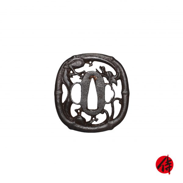 Antique Tsuba for Samurai Sword with NBTHK <strong><span style="color: #ff0000;">Hozon</span></strong> Certificate (T-483)