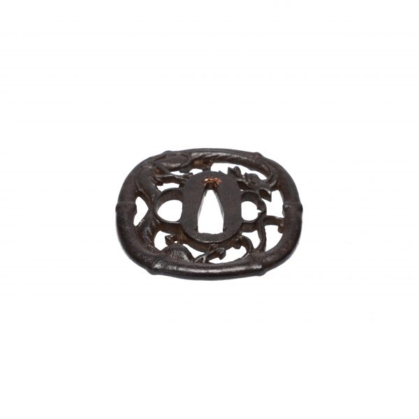 Antique Tsuba for Samurai Sword with NBTHK <strong><span style="color: #ff0000;">Hozon</span></strong> Certificate (T-483) - Image 5