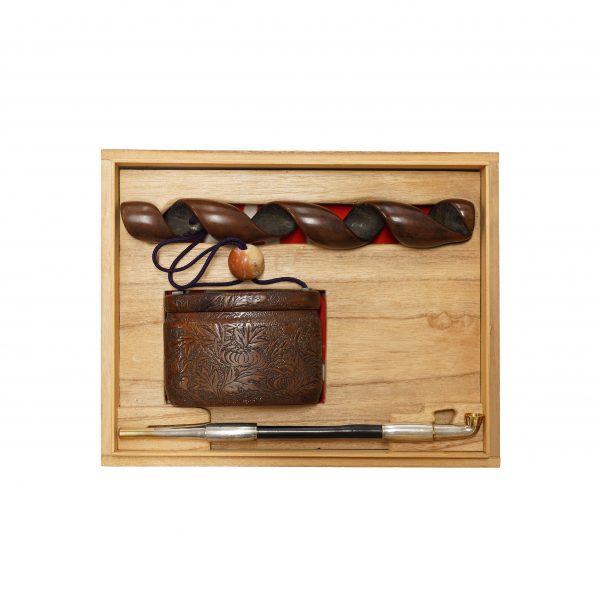 Antique Tobacco Case-Tabaco Ire and Kiseru Set (Kiseru-08) - Image 4