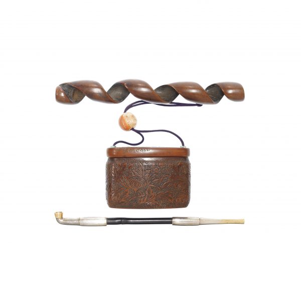 Antique Tobacco Case-Tabaco Ire and Kiseru Set (Kiseru-08) - Image 2