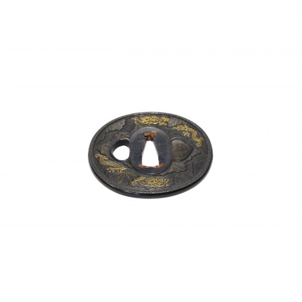 Antique Tsuba for Samurai Sword<br> with NTHK Kanteisho Certificate (T-487) - Image 6