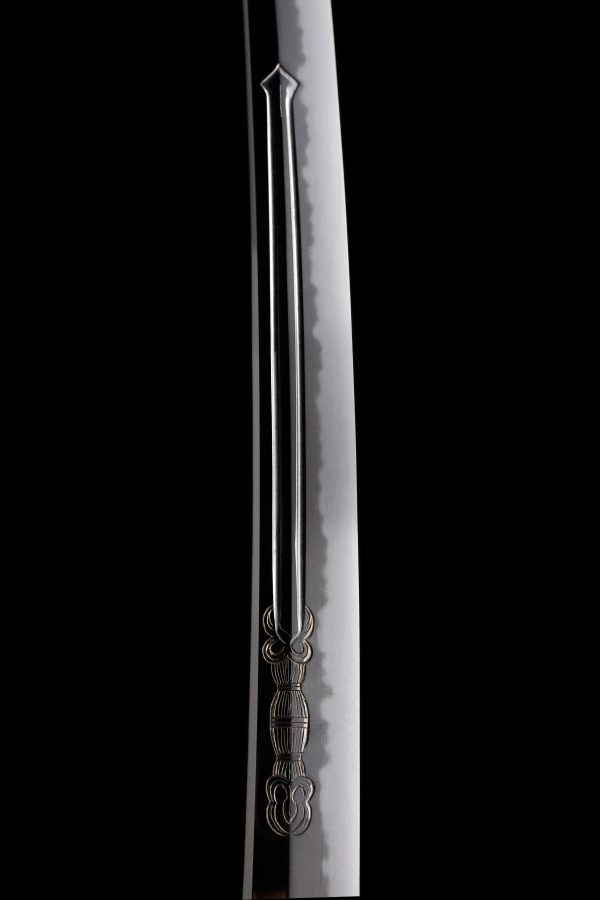Antique Japanese Sword Wakizashi Signed by Awataguhi Omi no Kami Tadatsuna <br>NBTHK <span style="color: #ff0000;">Hozon</span> Certificate - Image 3