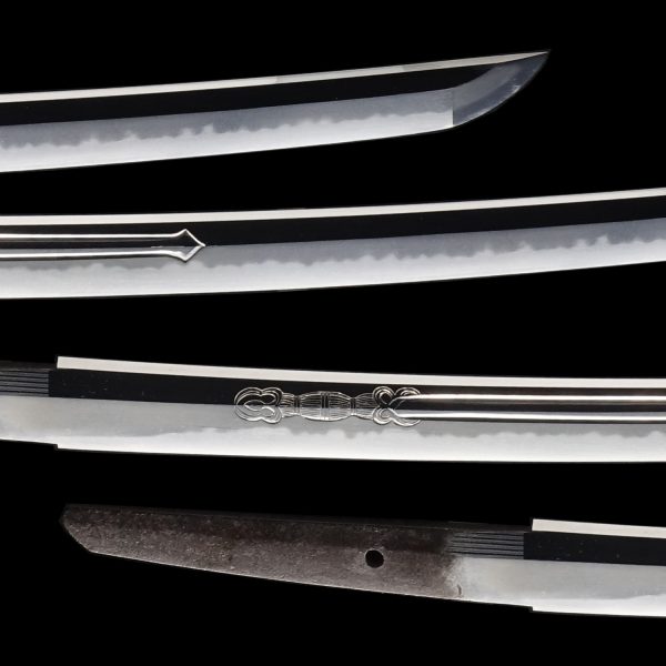 Antique Japanese Sword Wakizashi Signed by Awataguhi Omi no Kami Tadatsuna <br>NBTHK <span style="color: #ff0000;">Hozon</span> Certificate - Image 5