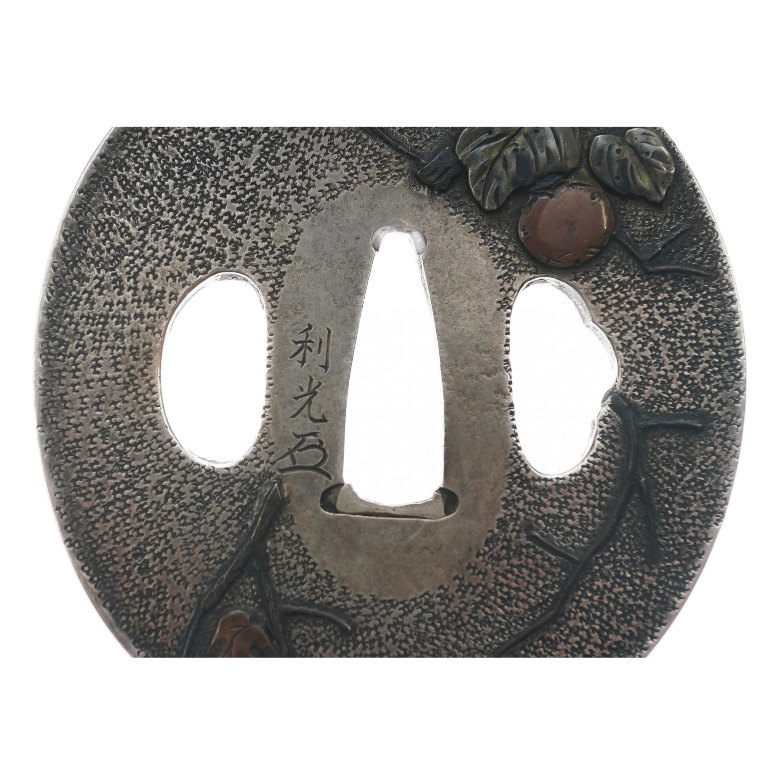 KᾩῘ古書:藏傳鐵印五十品`ἏὯ Edo period antique Tsuba for Samurai Sword (T-40) | Samurai