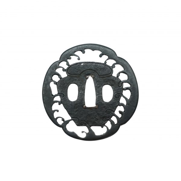 Antique Tsuba for Samurai Sword with NTHK Certificate (T-64) - Image 5