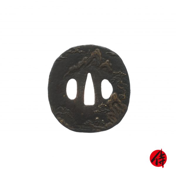 Antique Tsuba for Samurai Sword with NBTHK Tokubetsu Kichou Certificate (T-15)