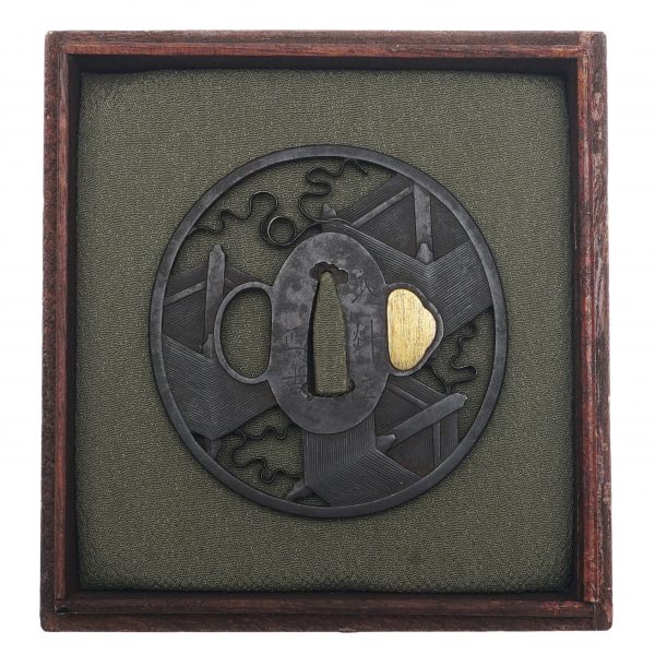 Antique Tsuba for Samurai Sword with NBTHK <strong><span style="color: #ff0000;">Hozon</span></strong> Certificate (T-80) - Image 3