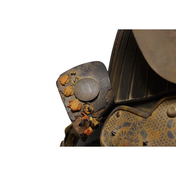 Antique Edo Period Iron Black Lacquered Samurai Armor (A-15) - Image 10