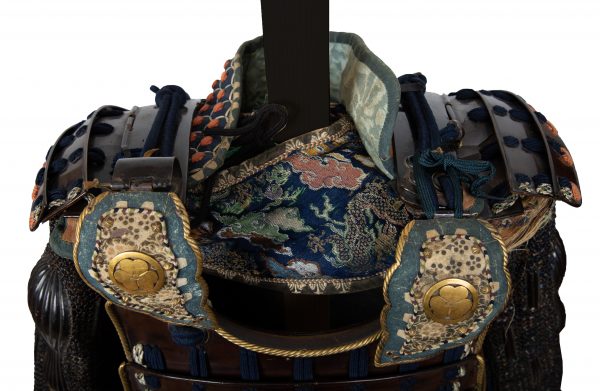 Antique Edo Period Brown Lacquered Samurai Armor (A-18) - Image 9