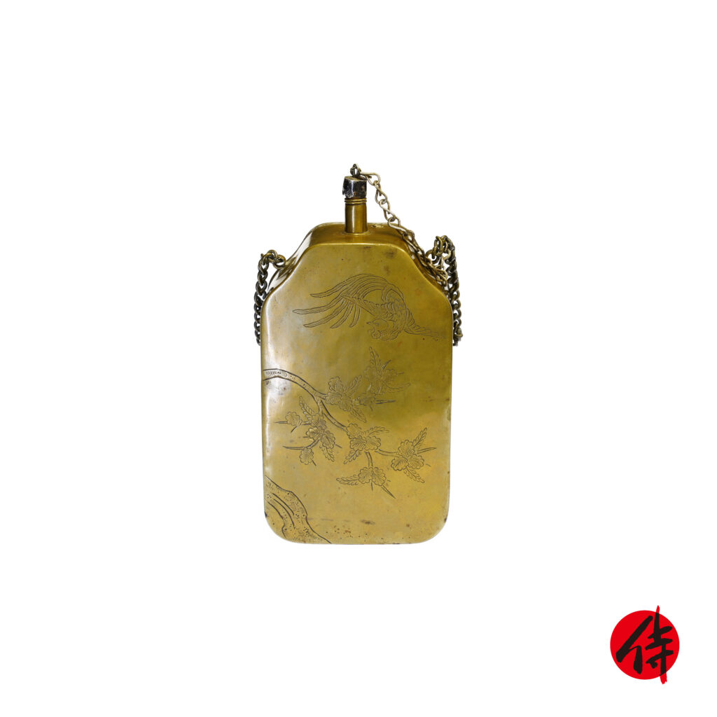 Antique Japanese Powder Flask (Kayakuire06) Samurai Museum Shop