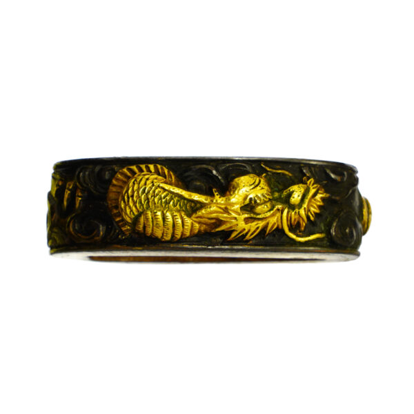 Antique Fuchi Kashira for Samurai Sword (F-29) - Image 4