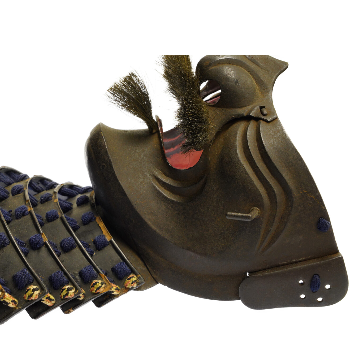 Antique Late Edo Period Menpo Face Guard for Samurai Armor (Menpo08