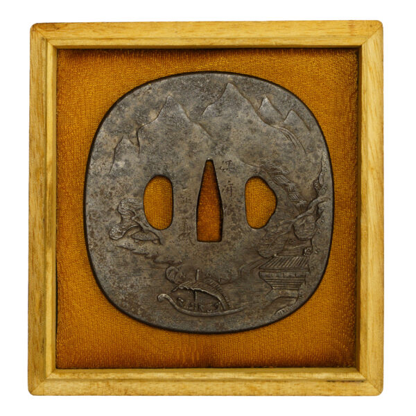 Antique Tsuba for Samurai Sword with NBTHK <strong><span style="color: #ff0000;">Hozon</span></strong> Certificate (T-517) - Image 3