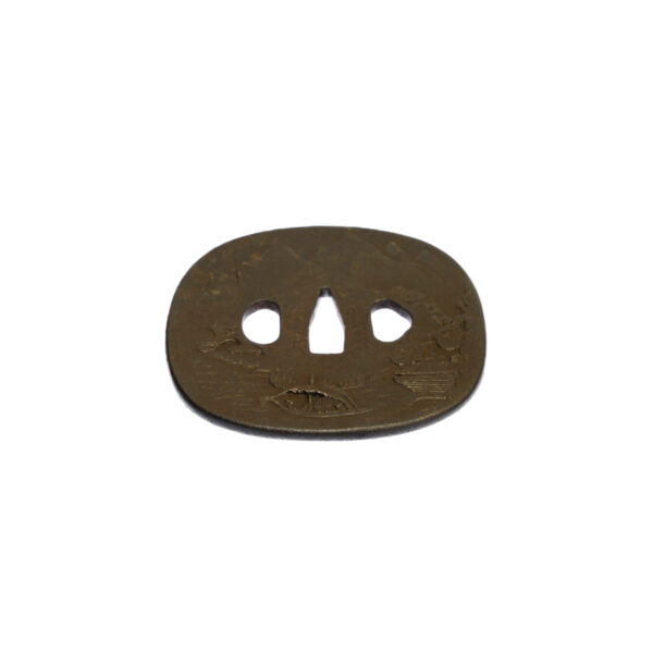 Antique Tsuba for Samurai Sword with NBTHK <strong><span style="color: #ff0000;">Hozon</span></strong> Certificate (T-517) - Image 6