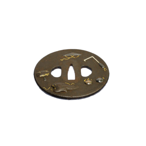 Antique Tsuba for Samurai Sword (T-543) - Image 4