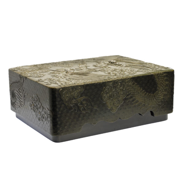 Japanese wooden lacquer box-Bunko Souryu Zu (Bunko-08) - Image 3