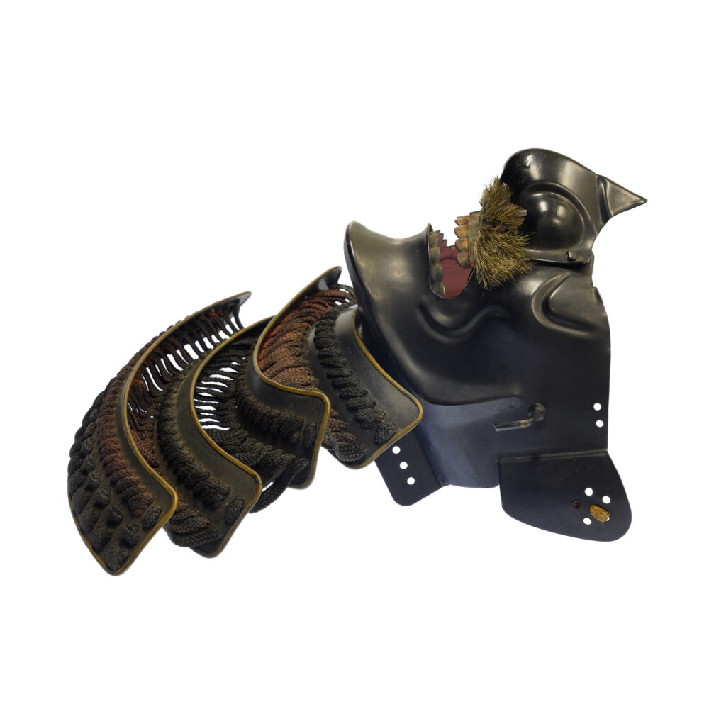 Antique Late Edo Period Menpo Face Guard for Samurai Armor (Menpo10