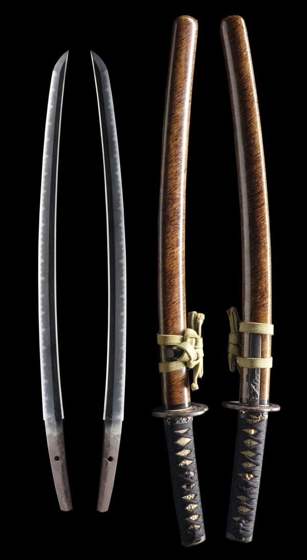 Antique Japanese Sword Daisho Signed by Kanemoto NBTHK<span style="color: #ff0000;"><span style="color: #ff0000;"> Hozon</span> Certificate - Image 13
