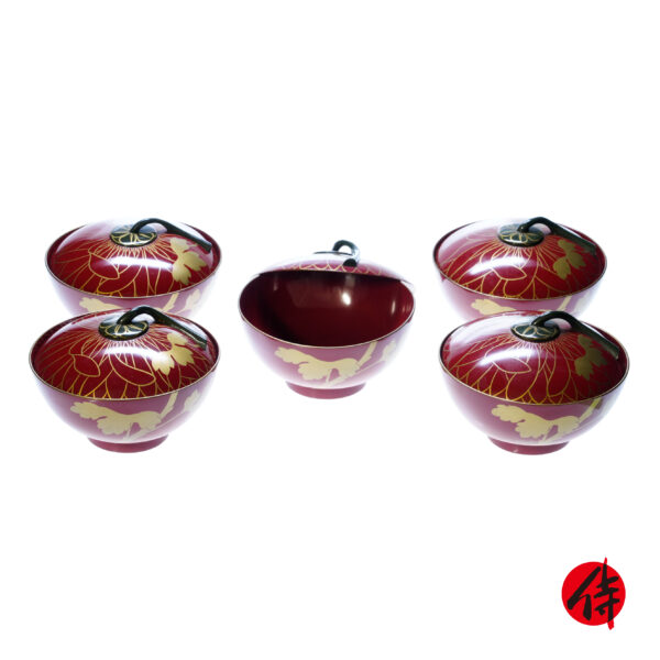 Japanese Lacquer Bowl Set<br>(Bowl-01)