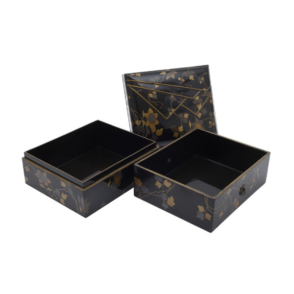 Japanese wooden lacquer box-Bunko Nogiku Zu (Bunko-09) - Image 5