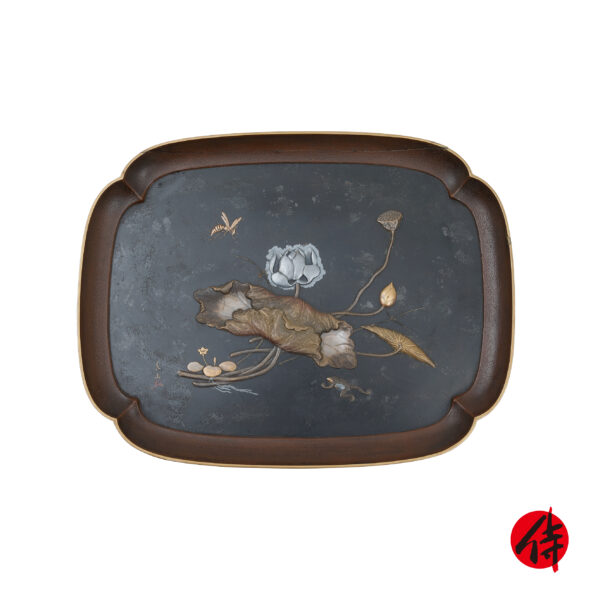 Antique Japanese Lacquer Tray<br>(Tea Tool-25)
