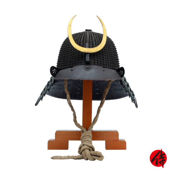 Antique Samurai Helmet <br>Mid-Edo Period <br>Rokujuyon Ken Koboshi Kabuto <br><span style="color: #ff0000;"><strong>Tokubetsu Kicho</strong></span> Shiryo Certificate</span> (KT-23)