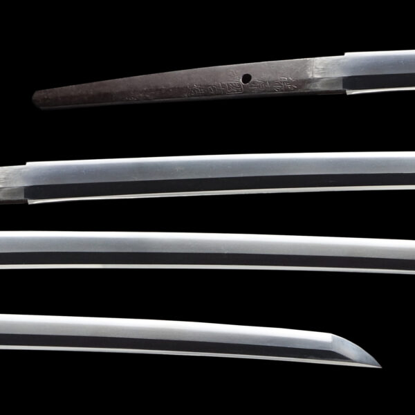Antique Japanese Sword Katana Signed by Fujiwara Kuniyoshi <br>NBTHK <span style="color: #ff0000;">Hozon </span>Certificate - Image 2