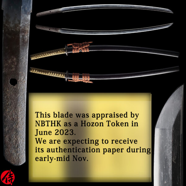 Antique Japanese Sword Katana Signed by Bishu Osafune Sukesadsa <br>NBTHK <span style="color: #ff0000;">Hozon </span>Certificate