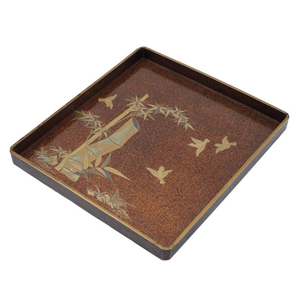 Japanese lacquer box<br>-Makie Suzuri Bako<br> Kiku Ikegaki Zu (Suzuribako-11) - Image 7