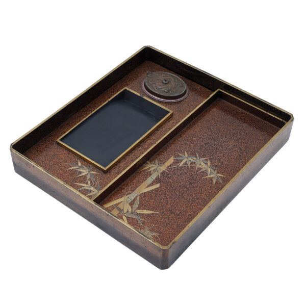 Japanese lacquer box<br>-Makie Suzuri Bako<br> Kiku Ikegaki Zu (Suzuribako-11) - Image 8