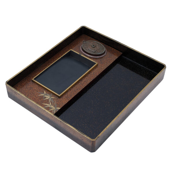 Japanese lacquer box<br>-Makie Suzuri Bako<br> Kiku Ikegaki Zu (Suzuribako-11) - Image 9