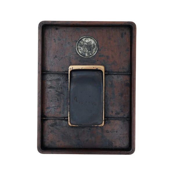 Japanese lacquer box<br>-Makie Suzuri Bako<br> Ume Giku Zu (Suzuribako-12) - Image 4