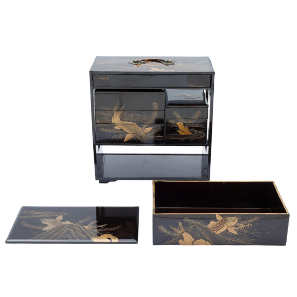 Antique Japanese Lacquer Box<br> (Bento-04) - Image 7