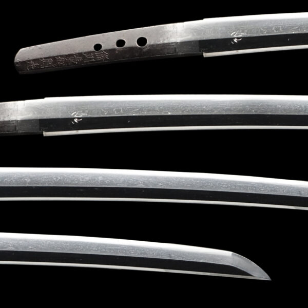 Antique Japanese Sword Wakizashi Signed by Bishu Osafune Norimitsu<br> NBTHK <span style="color: #ff0000;">Hozon</span> Certificate - Image 2
