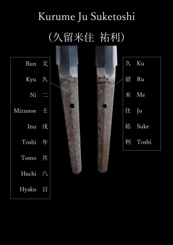 Antique Japanese Sword Katana Signed by Suketoshi<br> NBTHK <span style="color: #ff0000;">Hozon </span>Certificate - Image 20