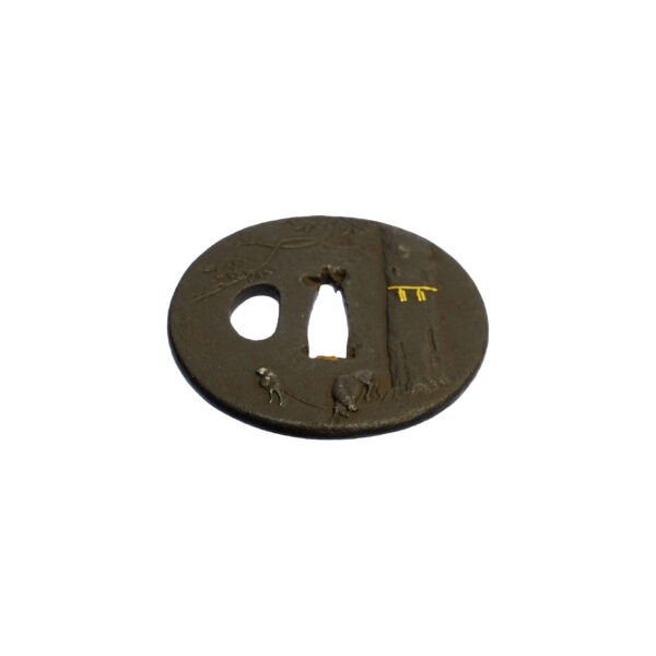 Antique Tsuba for Samurai Sword (T-637) - Image 4