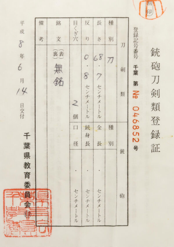Antique Japanese Sword Katana attributed to the second-gen Yamato Daijo Masanori<br> NTHK Kanteisho Certificate - Image 25