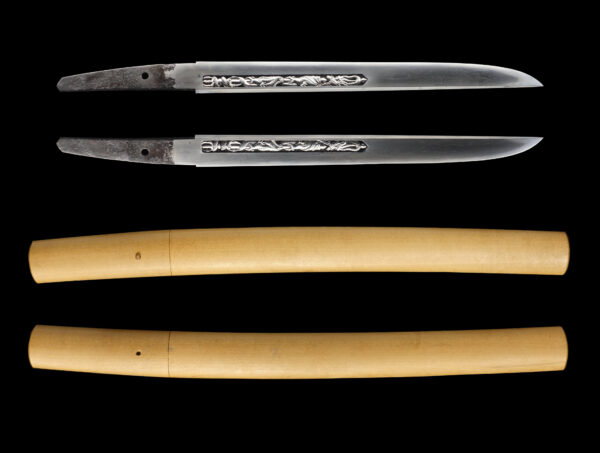Antique Japanese Sword Tanto Signed by Shimosaka<br>NTHK Kanteisho - Image 11