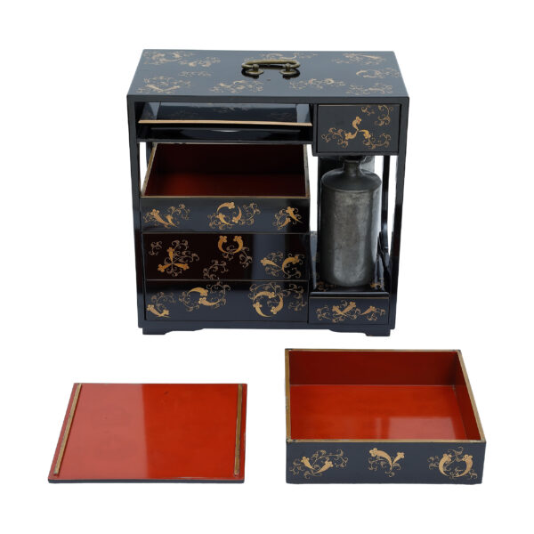 Antique Japanese Lacquer Box<br> (Bento-05) - Image 5