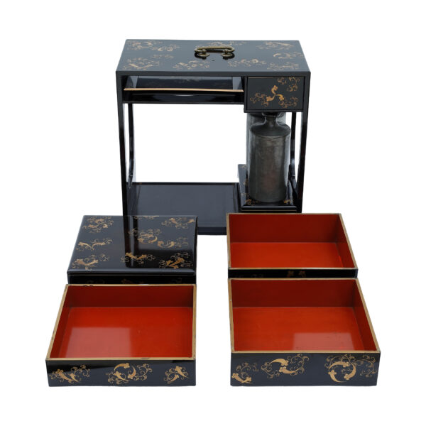 Antique Japanese Lacquer Box<br> (Bento-05) - Image 6