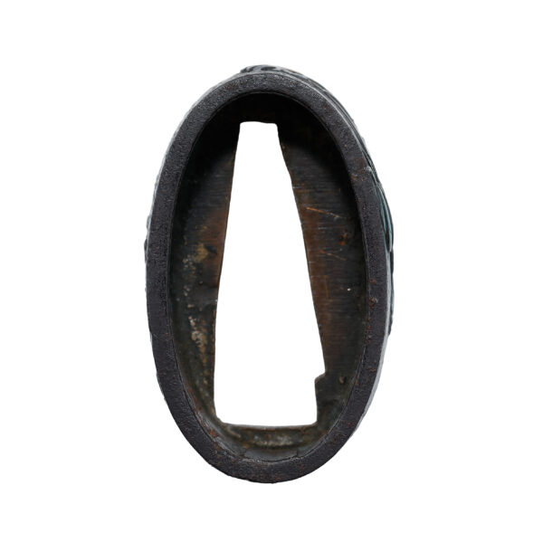 Antique Fuchi Kashira for Samurai Sword with NBTHK <strong><span style="color: #ff0000;">Hozon</span></strong> Certificate (F-31) - Image 10