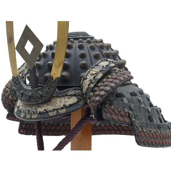 Antique Samurai Helmet <br>Mid-Edo Period <br>Jurokken Hoshi Kabuto <br><span style="color: #ff0000;"><strong>Koushu Tokubetsu Kicho</strong></span> Shiryo Certificate</span> (KT-27) - Image 9